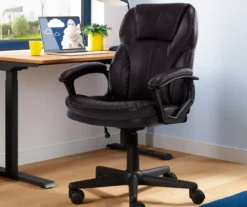 Mitchell Roasted Chestnut Vegan Leather Office Chair 19 Mitchell Roasted Chestnut Vegan Leather Office Chair -Storage supplies store 810590318 2