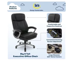 Serta Fairbanks Big & Tall Office Chair 30 Serta Fairbanks Big & Tall Office Chair -Storage supplies store 810590319 7