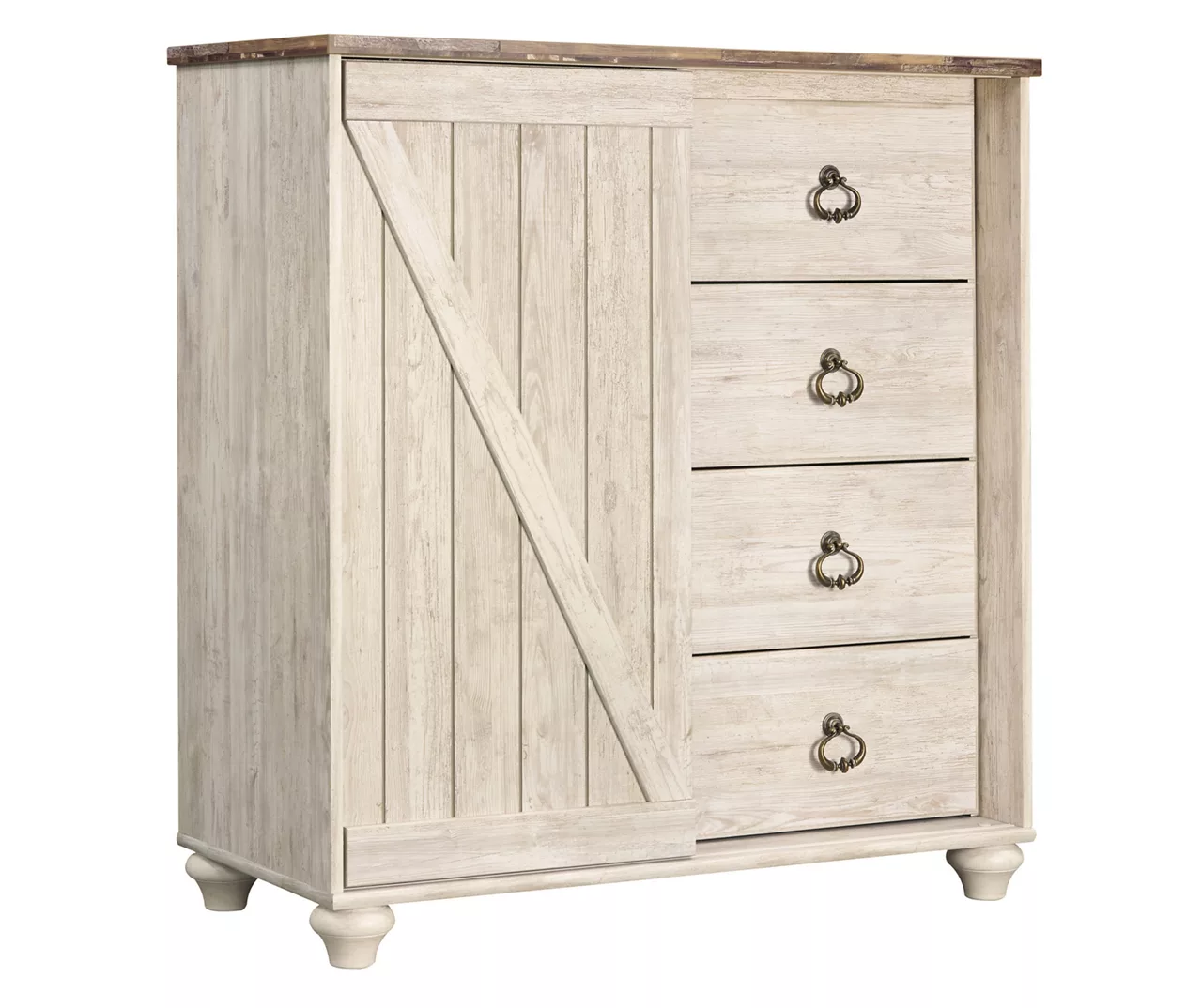 Willowton Sliding Door Storage Chest 3 Willowton Sliding Door Storage Chest