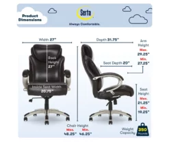 Dayton Dark Brown Big & Tall Bonded Leather Office Chair 14 Dayton Dark Brown Big & Tall Bonded Leather Office Chair -Storage supplies store 810590372 6