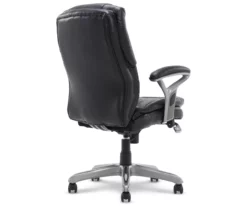 Anniston Black Bonded Leather Office Chair -Storage supplies store 810590373 5