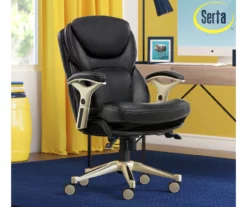 Claremont Black Bonded Leather Office Chair 18 Claremont Black Bonded Leather Office Chair -Storage supplies store 810590374 2