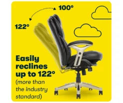 Claremont Black Bonded Leather Office Chair 21 Claremont Black Bonded Leather Office Chair -Storage supplies store 810590374 8