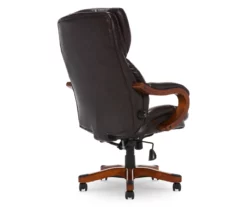 Conway Dark Brown Big & Tall Bonded Leather Office Chair -Storage supplies store 810590381 5