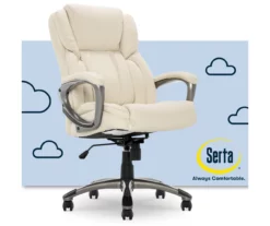 Serta Garret Executive Bonded Leather Office Chair -Storage supplies store 810590385 1
