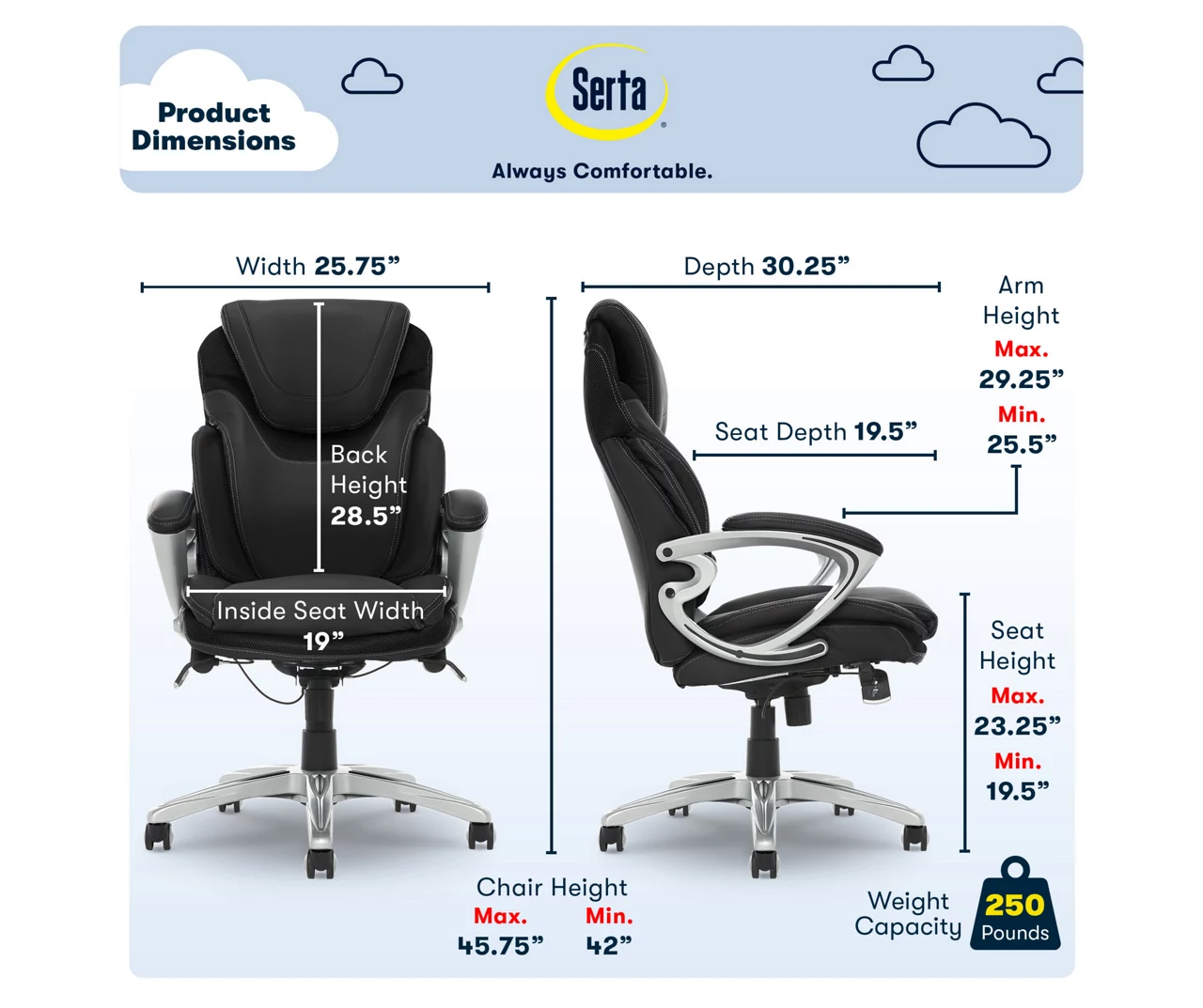 Serta Bryce Bonded Leather Office Chair 21 Serta Bryce Bonded Leather Office Chair - Image 19