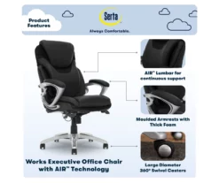 Serta Bryce Bonded Leather Office Chair 41 Serta Bryce Bonded Leather Office Chair -Storage supplies store 810590389 7