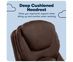 Claremont Chestnut Brown Bonded Leather Office Chair -Storage supplies store 810590393 10