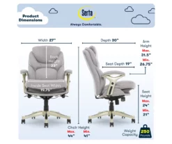 Serta Claremont Fabric Office Chair -Storage supplies store 810590395 6 1