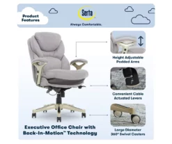Serta Claremont Fabric Office Chair -Storage supplies store 810590395 7 1