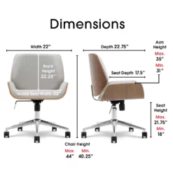 Ophelia Fabric Office Chair 30 Ophelia Fabric Office Chair -Storage supplies store 810590405 71