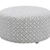 Anderson Gray Lattice Ottoman -Storage supplies store 810590544
