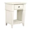 Kali Weathered White 1-Drawer Nightstand