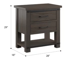 Cameron Cocoa 2-Drawer Nightstand 11 Cameron Cocoa 2-Drawer Nightstand -Storage supplies store 810591524 4