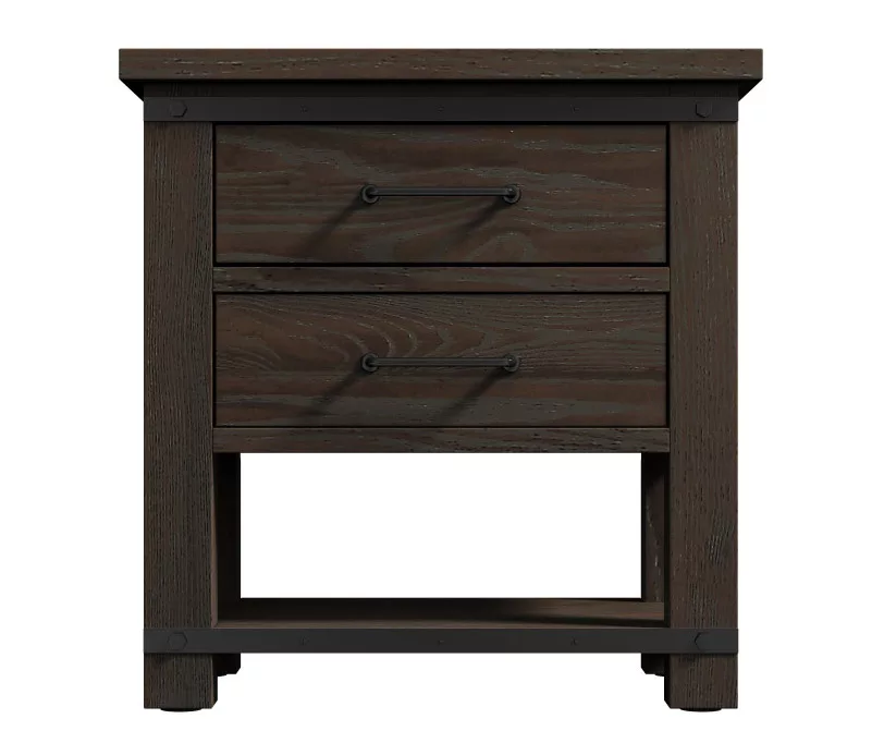 Cameron Cocoa 2-Drawer Nightstand 3 Cameron Cocoa 2-Drawer Nightstand