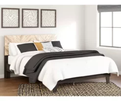 Piperton Black Queen Platform Bed Base 23 Piperton Black Queen Platform Bed Base -Storage supplies store 810591748 810591749 7