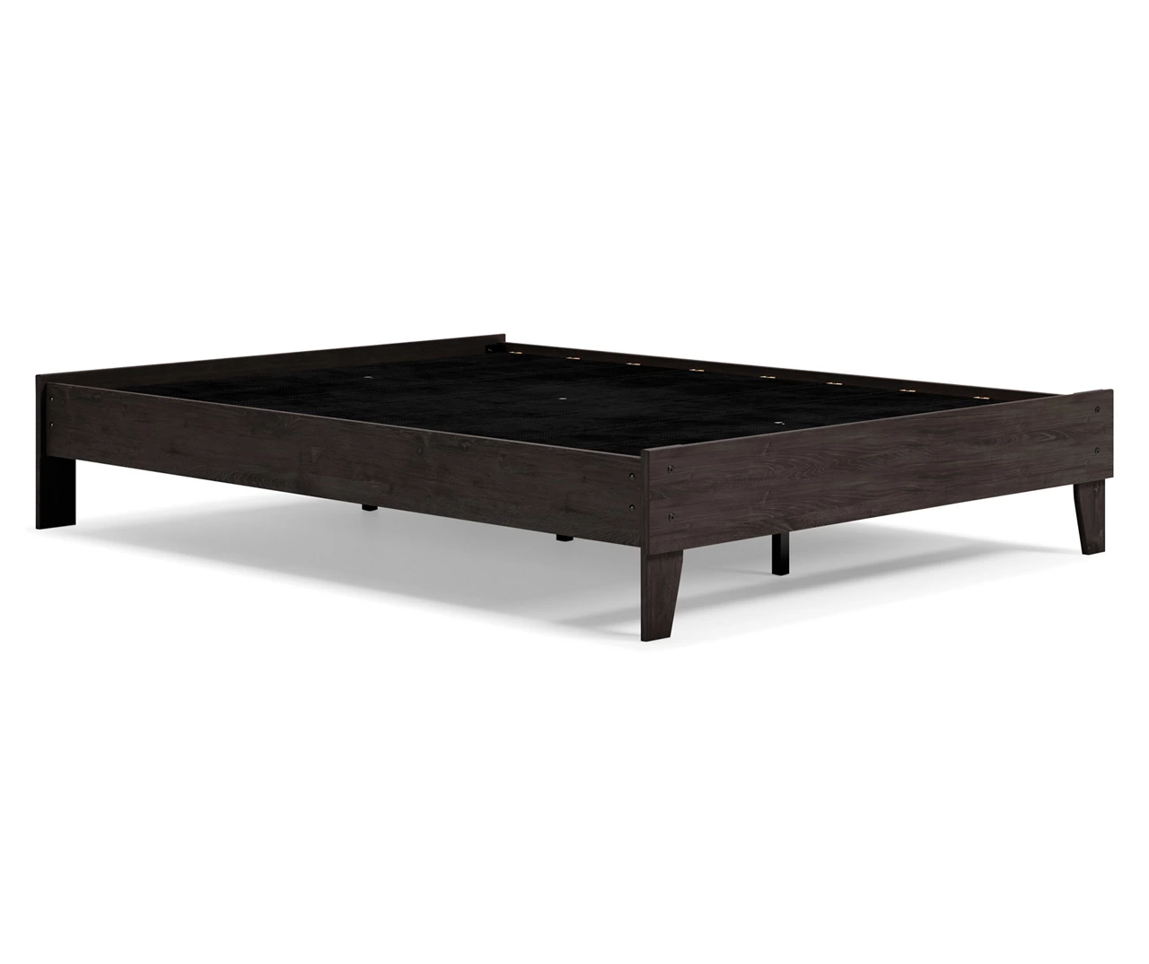Piperton Black Queen Platform Bed Base 7 Piperton Black Queen Platform Bed Base - Image 5