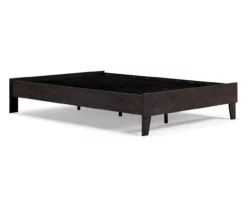 Piperton Black Full Platform Bed Base -Storage supplies store 810591751 5