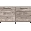 Neilsville Whitewash 6-Drawer Dresser -Storage supplies store 810591829 5