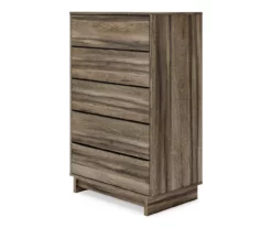 Shallifer Brown 5-Drawer Storage Chest -Storage supplies store 810591841 1