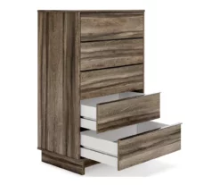 Shallifer Brown 5-Drawer Storage Chest -Storage supplies store 810591841 2