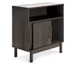 Brymont Dark Gray Sliding Door Accent Cabinet -Storage supplies store 810591843 2
