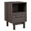 Brymont Dark Gray Nightstand -Storage supplies store 810591848 1