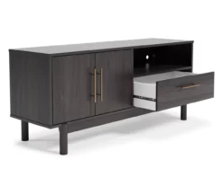 59" Brymont Dark Gray TV Stand -Storage supplies store 810592174 2