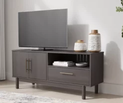 59" Brymont Dark Gray TV Stand -Storage supplies store 810592174 8