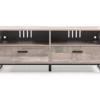59" Neilsville Multi-Gray TV Stand -Storage supplies store 810592177 6