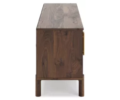 59" Calverson Mocha TV Stand -Storage supplies store 810592178 7