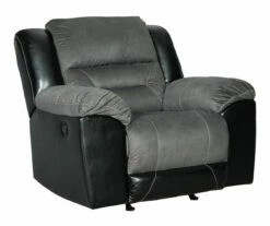 Earhart Slate Faux Leather Rocker Recliner 11 Earhart Slate Faux Leather Rocker Recliner -Storage supplies store 810594581 1