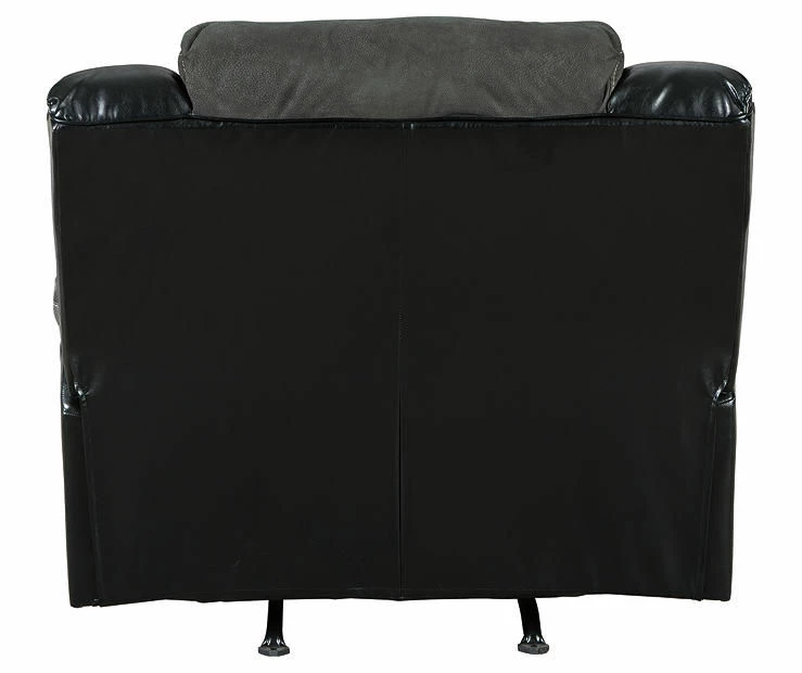 Earhart Slate Faux Leather Rocker Recliner 9 Earhart Slate Faux Leather Rocker Recliner - Image 7