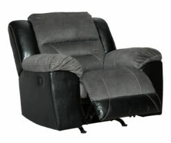 Earhart Slate Faux Leather Rocker Recliner 12 Earhart Slate Faux Leather Rocker Recliner -Storage supplies store 810594581 5