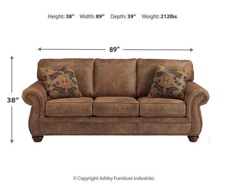 Larkinhurst Earth Faux Leather Queen Sofa Sleeper 5 Larkinhurst Earth Faux Leather Queen Sofa Sleeper - Image 3