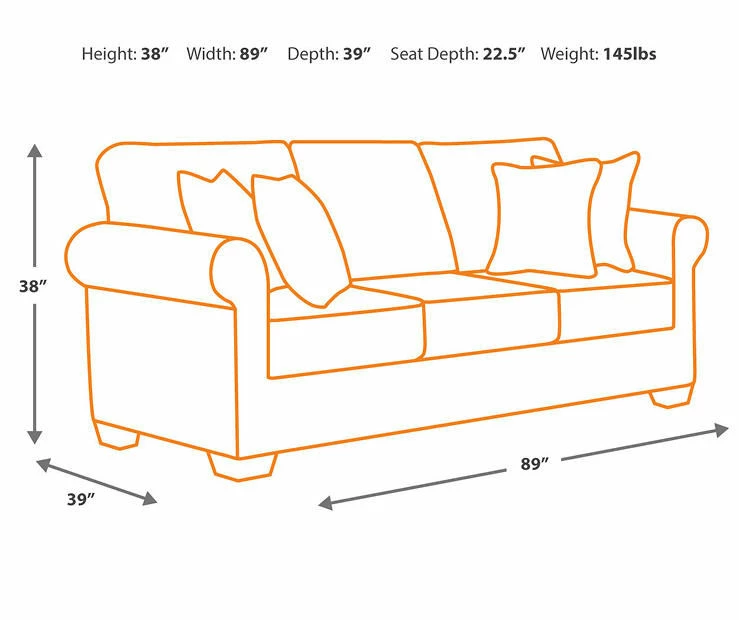 Larkinhurst Earth Faux Leather Sofa 7 Larkinhurst Earth Faux Leather Sofa - Image 5