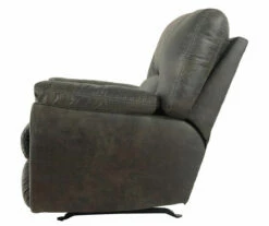 Tambo Pewter Faux Leather Rocker Recliner -Storage supplies store 810594596 10