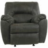 Tambo Pewter Faux Leather Rocker Recliner 1 Tambo Pewter Faux Leather Rocker Recliner -Storage supplies store 810594596 5