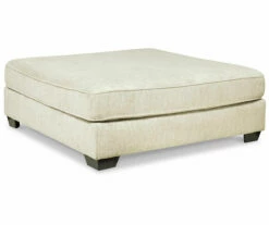 Kildare Parchment Oversize Accent Ottoman