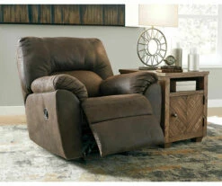 Tambo Canyon Faux Leather Rocker Recliner -Storage supplies store 810594610 2