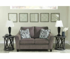 Nemoli Slate Loveseat -Storage supplies store 810594619 5