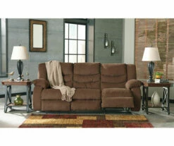Tulen Chocolate Reclining Sofa -Storage supplies store 810594622 3