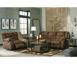 Tulen Chocolate Reclining Sofa -Storage supplies store 810594622 810594623 3