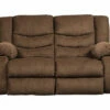 Tulen Chocolate Reclining Loveseat -Storage supplies store 810594623
