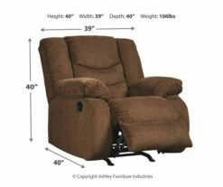 Tulen Chocolate Rocker Recliner 11 Tulen Chocolate Rocker Recliner -Storage supplies store 810594624 4