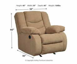 Tulen Mocha Rocker Recliner -Storage supplies store 810594626 4 1