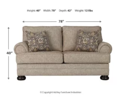 Kananwood Oatmeal Loveseat -Storage supplies store 810594640 4
