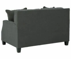 Bayonne Charcoal Loveseat -Storage supplies store 810594659 2
