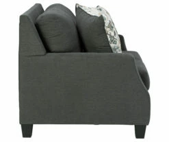 Bayonne Charcoal Loveseat -Storage supplies store 810594659 5