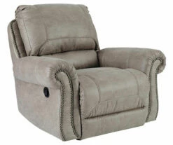 Olsberg Steel Faux Suede Rocker Recliner